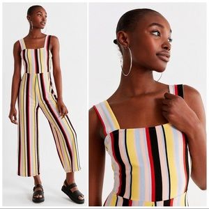 UO Straight-Neck Striped Jumpsuit